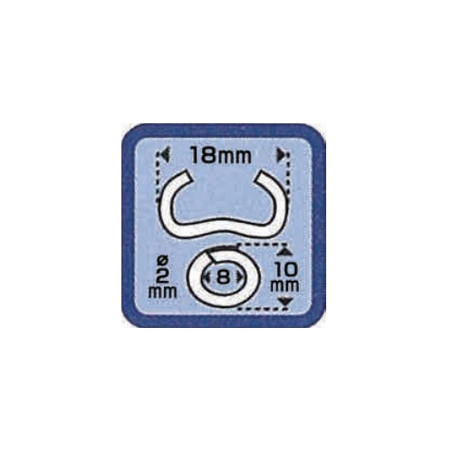 2.0x18mmω型ホグリング(ガルバ鋼/3000個)_画像04