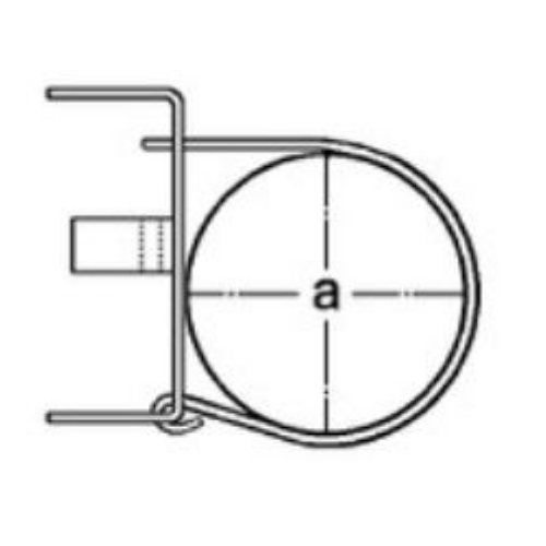 φ46mm配管全ネジ固定金具(シングル/バネ式_画像03