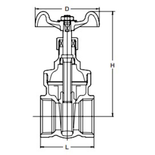 RC3/4in ゲートバルブ(真鍮製)_画像03