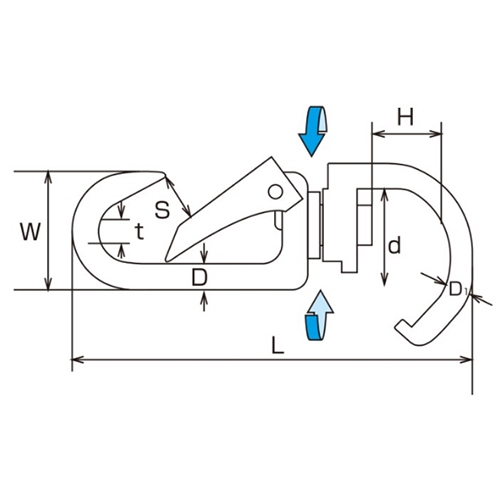 107mmスイベルスナップ(ステンレス製)_画像04