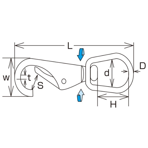 37mmスイベルスナップ(ステンレス製)_画像03