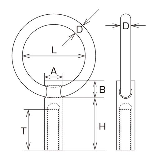 M8x35mmリングナット(ステンレス製)_画像03