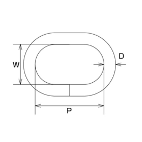 16.0x100mm楕円リング(ステンレス製)_画像03