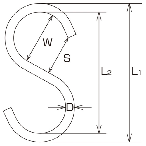 160x6.0mmSフック(ステンレス製)_画像03