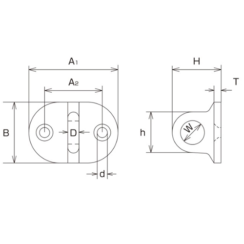 37x26mmT型アイプレート(SUS製/台座半丸)_画像03