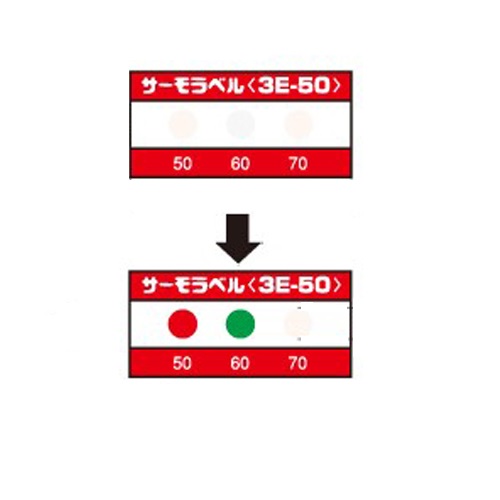 95/105/115度示温材(サーモラベル/20枚)_画像04