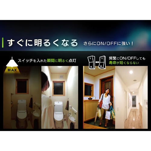 AC100V/5.3W/E26電球/LED(電球色/広配光)_画像03