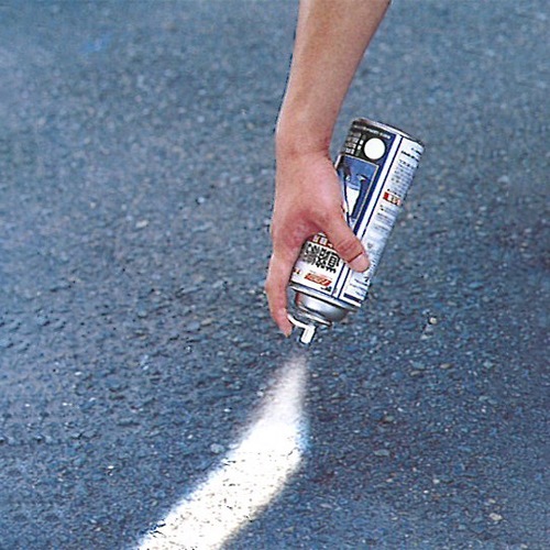 400ml道路線引スプレー(赤･9cm幅/6本)_画像02