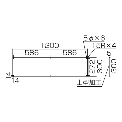 300x1200mm安全標識[頭上に注意]_画像03