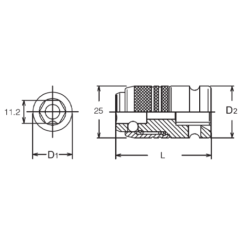 1/2 inDRインパクトビットホルダー_画像04
