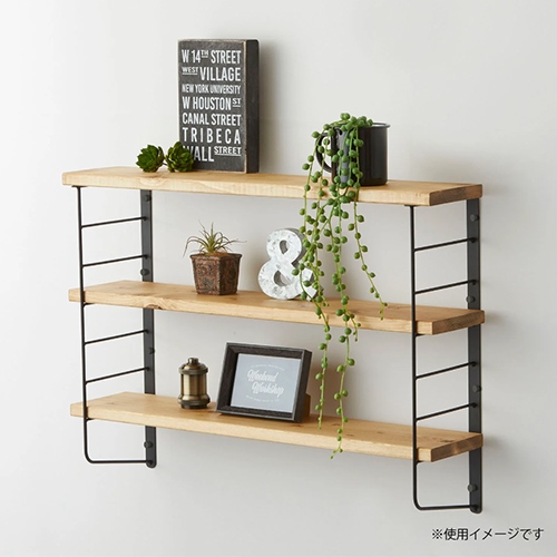 400x100x15mm棚板(パイン集成/ホワイト)_画像03