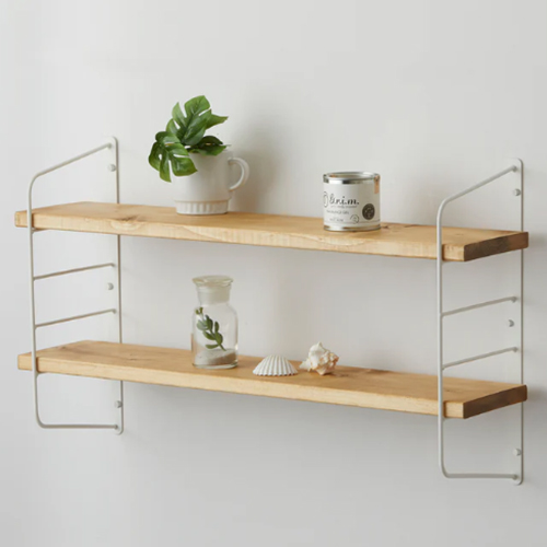 400x100x15mm棚板(パイン集成/ホワイト)_画像04