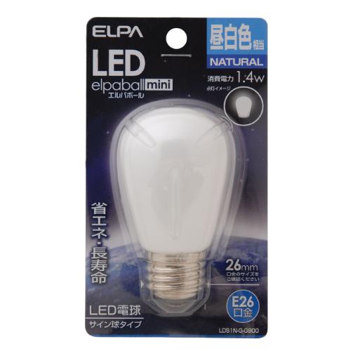 AC100V/1.4W/E26LEDサイン電球(昼白色)_画像02