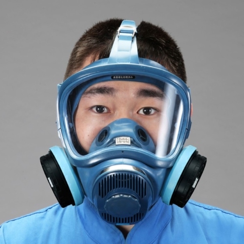 直結型防毒マスク(2缶式/伝声器付)_画像03