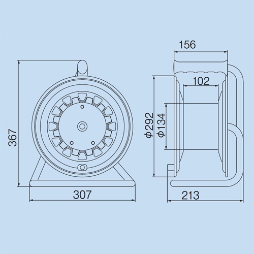 AC125V/15A/20mコードリール(漏電遮断付)_画像03
