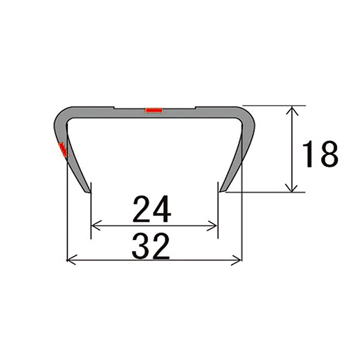 24-32mmx1m軽トラック用ゲートプロテクター_画像03
