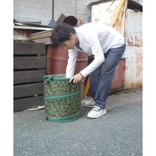 φ450x600mm/100L自立型バケツ(フタ無/迷彩_画像04
