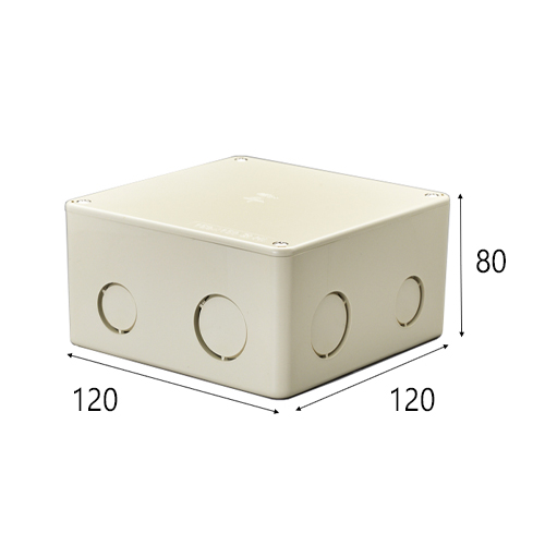 120x120x80mmプルボックス(正方形/ノック付_画像02