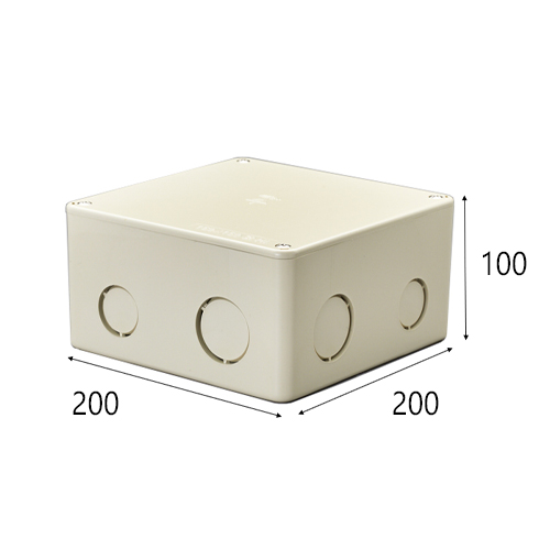 200x200x100mmプルボックス(ノック付)_画像02