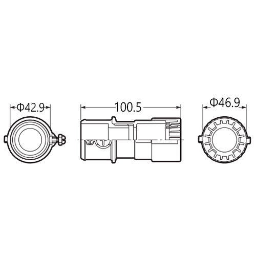 φ28mmフレキ管用厚鋼電線管アダプター_画像03