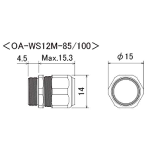 8.5-10.0mm/M12ケーブルクランプ(防水型1個_画像04
