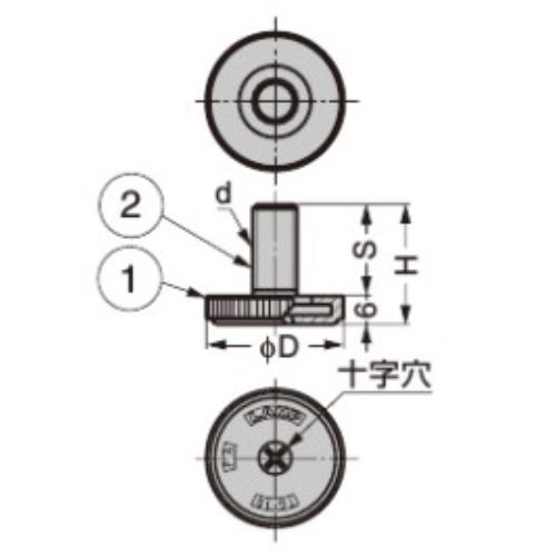 φ20/M8x15/100kgアジャスターボルト(薄型)_画像03
