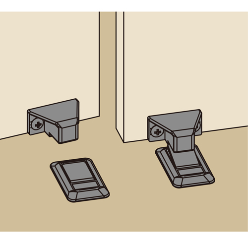 33x21x16mmクローゼット扉用戸当り_画像03