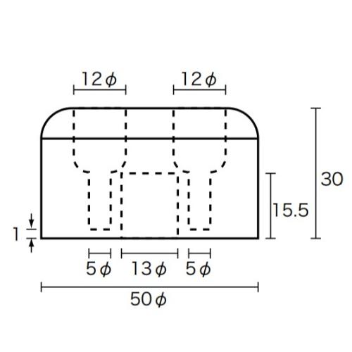 φ50x30mm戸当り(4個)_画像04