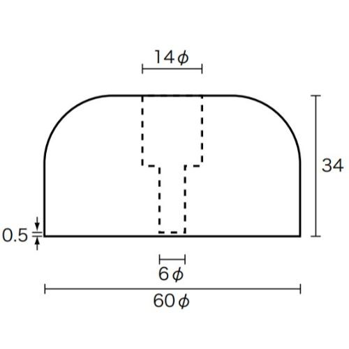 φ60x34mm戸当り(4個)_画像03