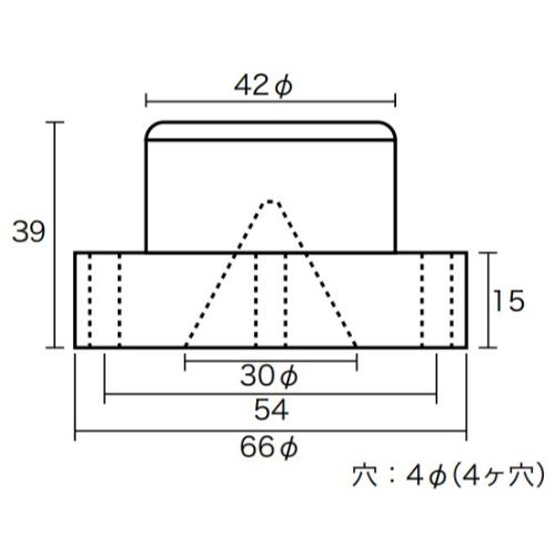 φ66x39mm戸当り(4個)_画像04