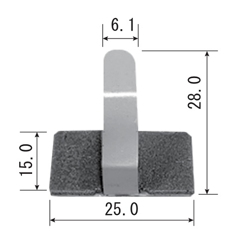 25.0x15.0x28.0ケーブルクリップ(粘着100個_画像03