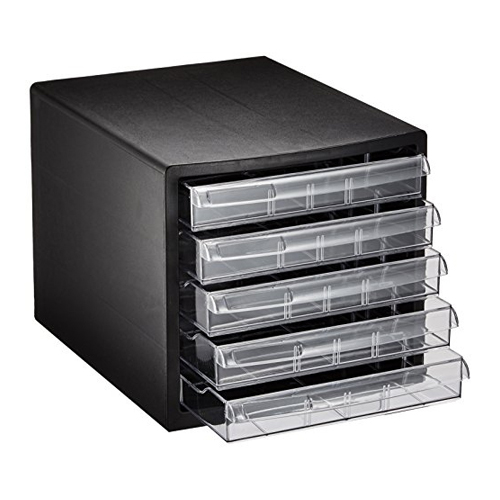 278x350x258mm/5段レターケース(黒)_画像02