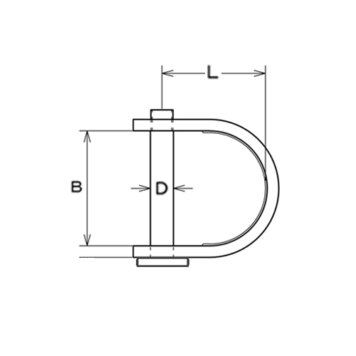 3mm巾リベット式シャックル(幅広)_画像04