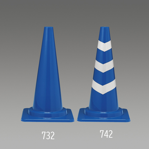 380x380x660mmカットコーン(青/反射有/10本_画像02