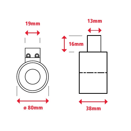 DC12V/φ80mm/2000N電磁マグネットホルダー_画像02