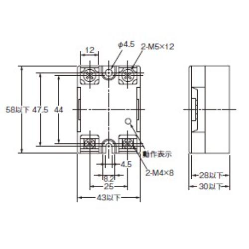 DC5-24V/40Aソリッドステートリレー_画像03