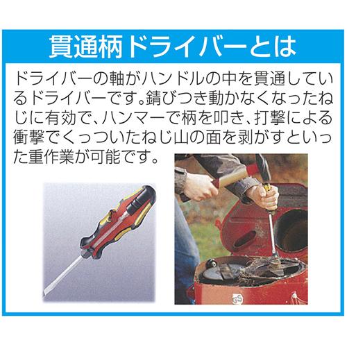 6.5x100mm[-]ドライバー(貫通柄･手元六角)_画像02