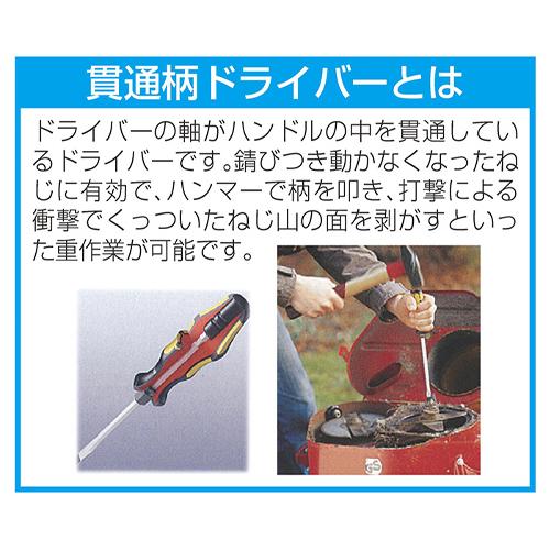 8.0x150mm[-]ドライバー(貫通柄･手元六角)_画像04