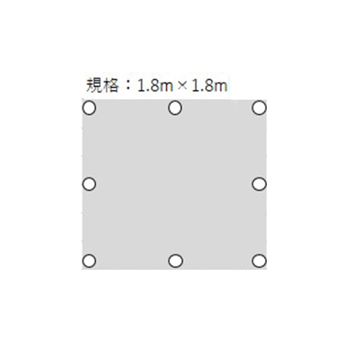1.8x1.8m/0.12mm難燃シート_画像03