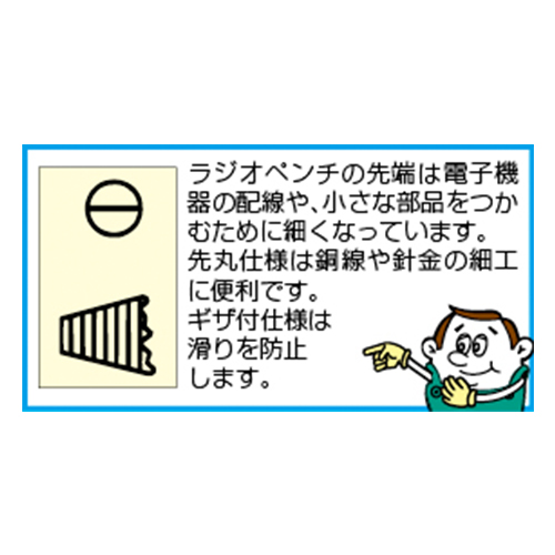 200mm先曲ラジオペンチ(60゜)_画像02