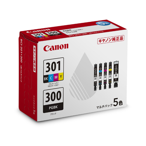 CANONインクカートリ(5色/BCI-301+300/5MP_画像02