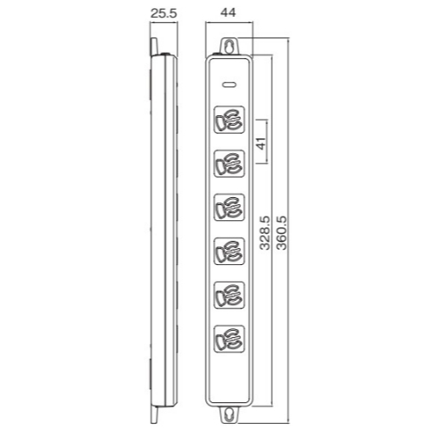 AC125V/15Ax3mタップ(6口ハーネスプラグ/抜_画像04