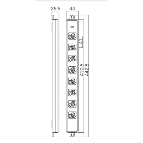 AC125V/15Ax5mタップ(8口ハーネスプラグ/抜_画像04
