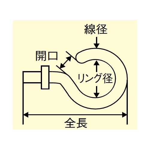 M5ナット･ねじ付フック(ステンレス製)_画像03