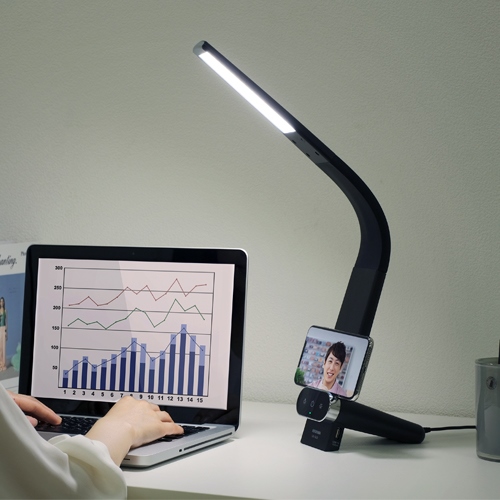 AC100V/8Wデスクスタンド/LED(黒)_画像04