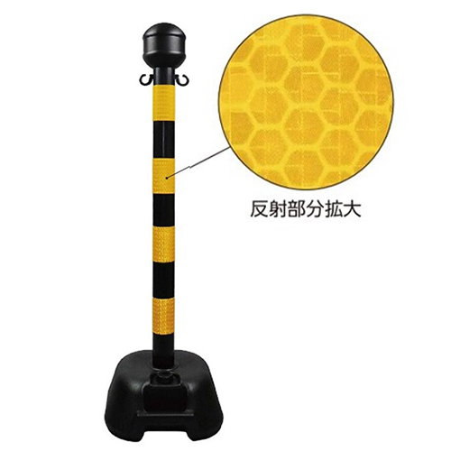 330x1122mmバリケードスタンド(黄/黒)_画像02