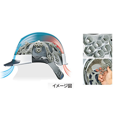 ヘルメット(通気孔付/白)_画像03