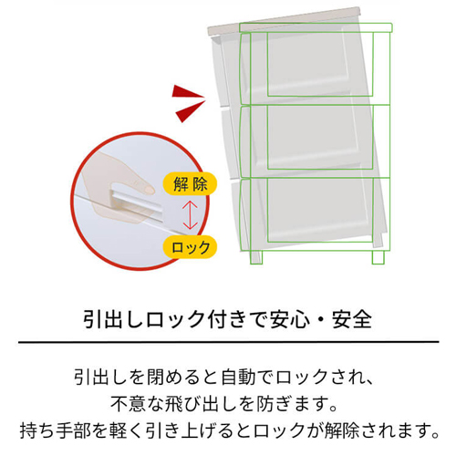 550x410x850mm引出し式収納ケース(4段)_画像03