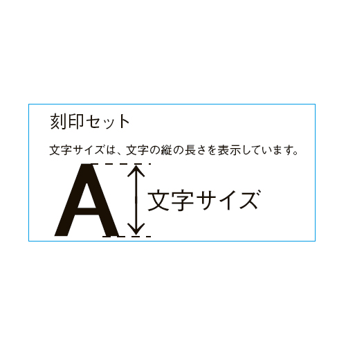 4mm(5/32 in)/27本組英字刻印セット_画像04
