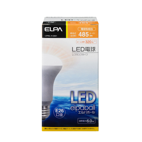 AC100V/6W/E26電球(LED/レフ形/電球色)_画像02